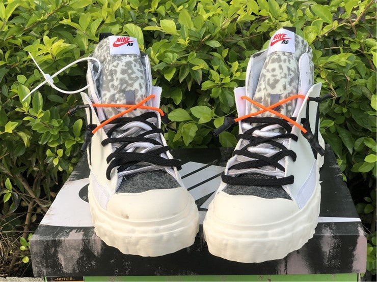 Nike Blazer Mid Readymade White Black Camo Sneakers