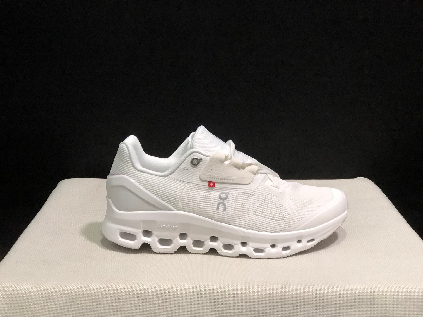 On Running Cloudstratus Breathable Support Running Shoes All White
