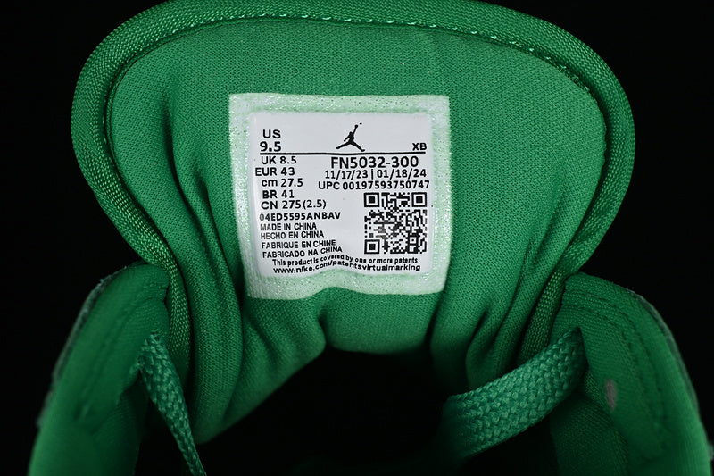 Nike Air Jordan 1 Low Method Of Make Lucky Green Metal Gold Sneakers