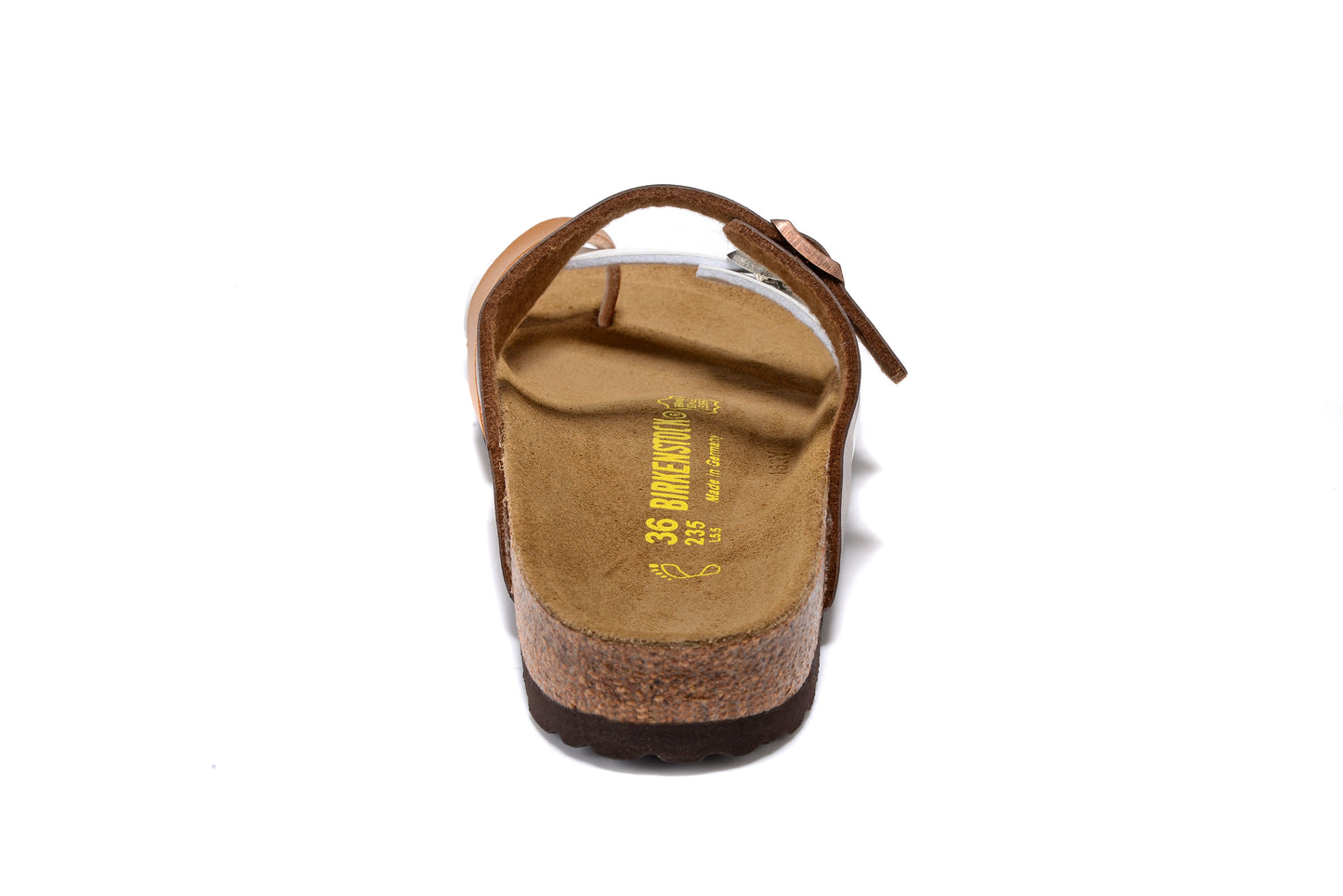 Birkenstock Three-Colour Comfort Toe-Loop Leather Sandals