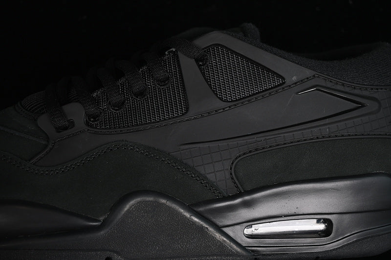 Nike Air Jordan 4 Remastered Pure Black Sneakers