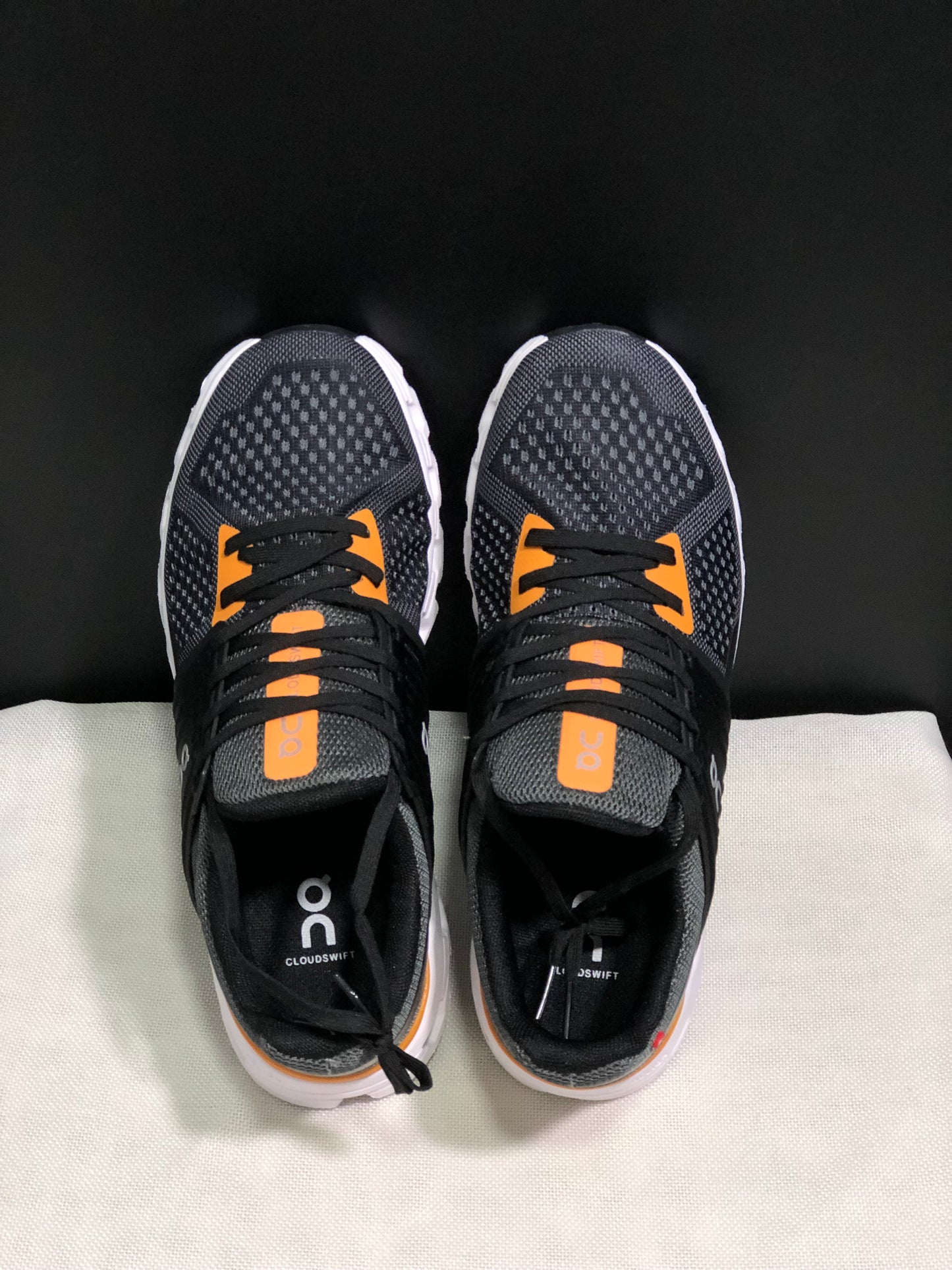 On Running Cloudswift Cushioning Running Shoes Dark Grey/Black/Orange