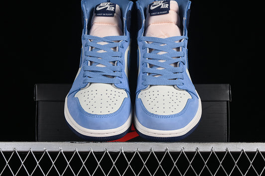 Nike Air Jordan 1 High University Blue White Midnight Navy Sail Sneakers