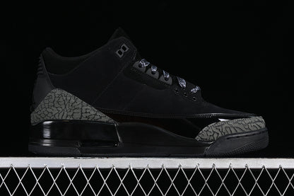 Nike Air Jordan 3 Retro Black Cement Pure Black Sneakers