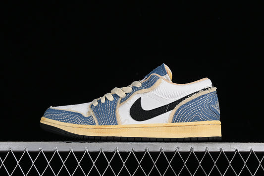 Nike Air Jordan 1 Low SE Denim Blue White Sneakers