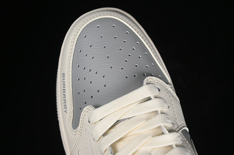 Nike Air Jordan 1 Low BURBERRY Travis Scott Fragment Design OG SP Grey White Sneakers