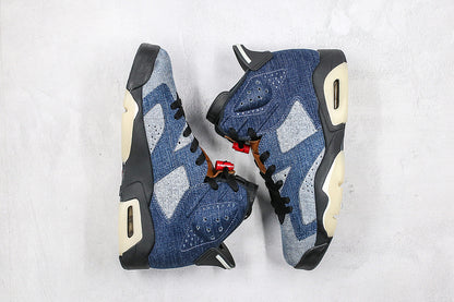 Nike Air Jordan 6 Retro Washed Denim 2019 Blue Sneakers