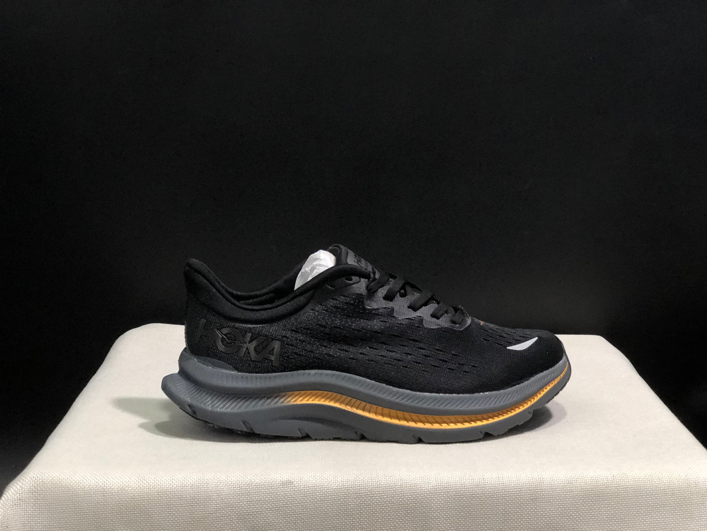 Hoka One One Kawana Cushioning Comfortable Gym Running Shoes Sneakers Black
