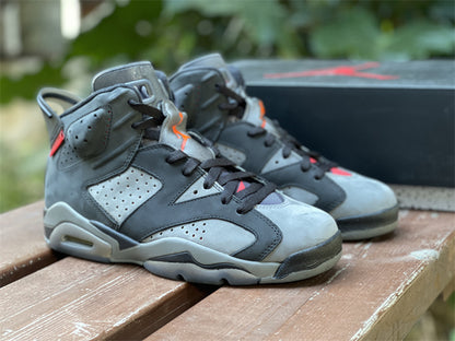 Nike Air Jordan 6 Retro PSG Paris Saint Germain Black Grey Sneakers