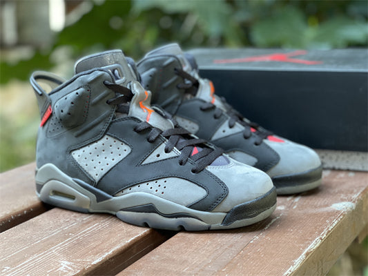 Nike Air Jordan 6 Retro PSG Paris Saint Germain Black Grey Sneakers