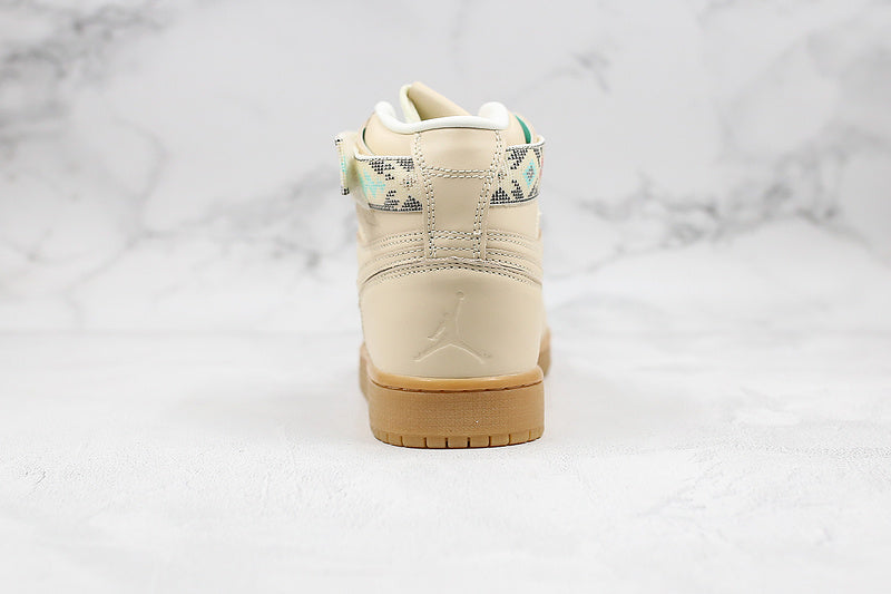 Nike Air Jordan 1 Retro High Strap N7 Light Cream Sneakers