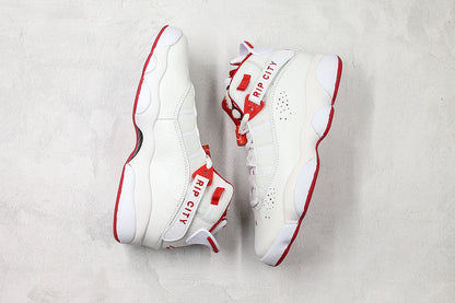 Nike Air Jordan 6 Rings White Red Sneakers