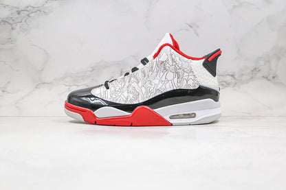 Nike Air Jordan Dub Zero White True Red Black Sneakers