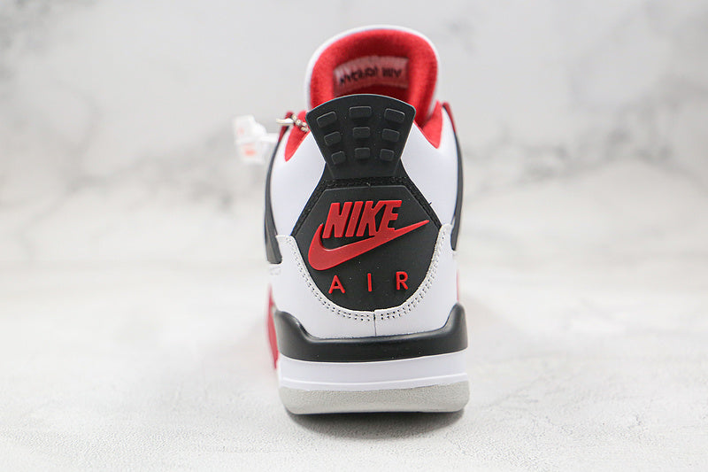 Nike Air Jordan 4 Retro OG IV White Bred Fire Red Sneakers