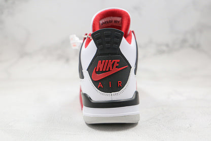 Nike Air Jordan 4 Retro OG IV White Bred Fire Red Sneakers