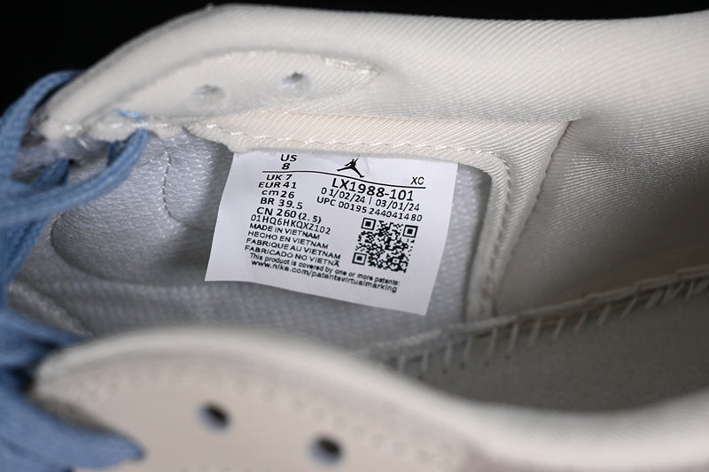 Nike Air Jordan 1 Low OG SP Travis Scott Fragment Design LV Grey Blue Sneakers