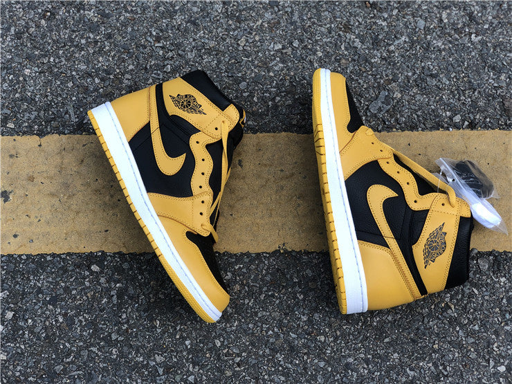 Nike Air Jordan 1 Retro High OG GS Pollen 2021 Yellow Sneakers