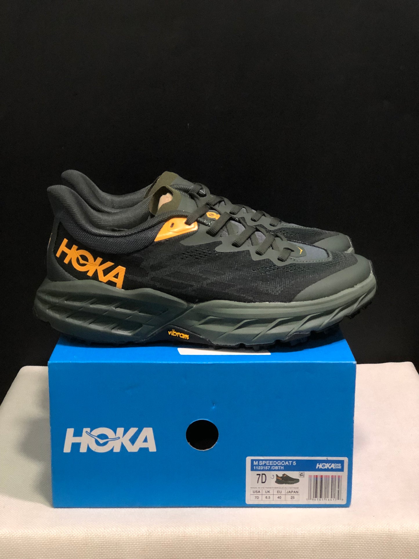 Hoka One One Speedgoat 5 Men's Trail Running Shoes Sneakers Black