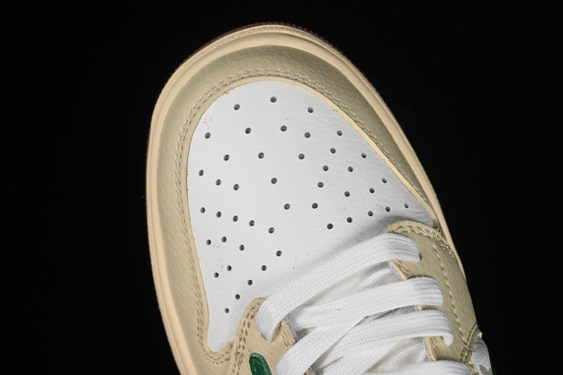Nike Air Jordan 1 Low LV Travis Scott Fragment Design OG SP White Yellow Green Sneakers