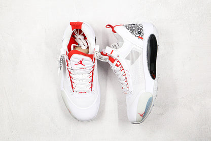 Nike Air Jordan 34 White Red Sneakers