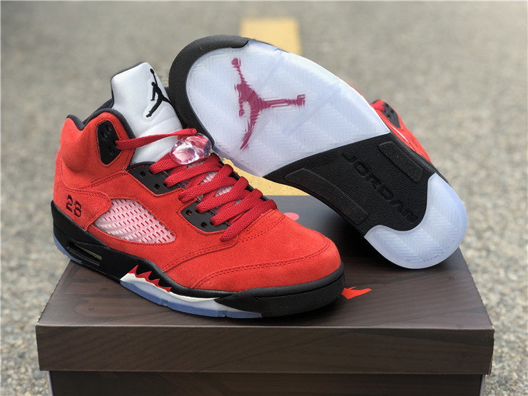 Nike Air Jordan 5 Retro Raging Bulls Red Sneakers