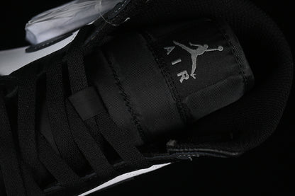 Nike Air Jordan 1 Mid White Iron Black Sneakers