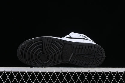 Nike Air Jordan 1 Mid Black Sole White Sneakers