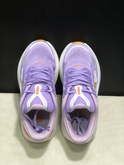 Hoka One One Bondi 9 Women's Comfortable Low-top Running Shoes Sneakers Light Purple