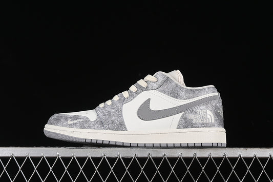 Nike Air Jordan 1 Low White Grey Sneakers
