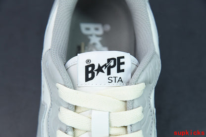A Bathing Ape Court Sta Light Grey Cream