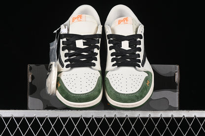 Nike Air Jordan 1 Low Bape Travis Scott Fragment Design OG SP Black White Green Sneakers