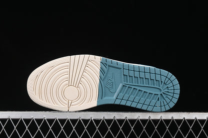 Travis Scott Fragment Design Nike Air Jordan 1 Low OG SP Tiffany Blue White Sneakers