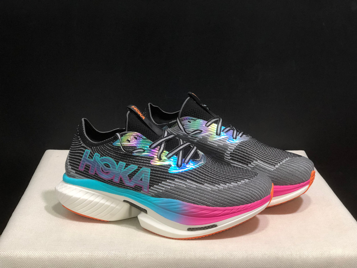 Hoka One One Cielo X1 Black Comfortable Casual Running Shoes Sneakers