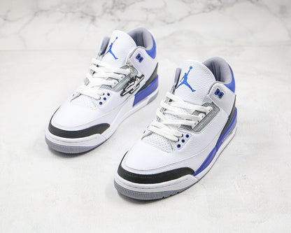 Nike Air Jordan 3 Retro SP Fragment Design Hiroshi Fujiwara Lightning Joint Edition White Blue Sneakers