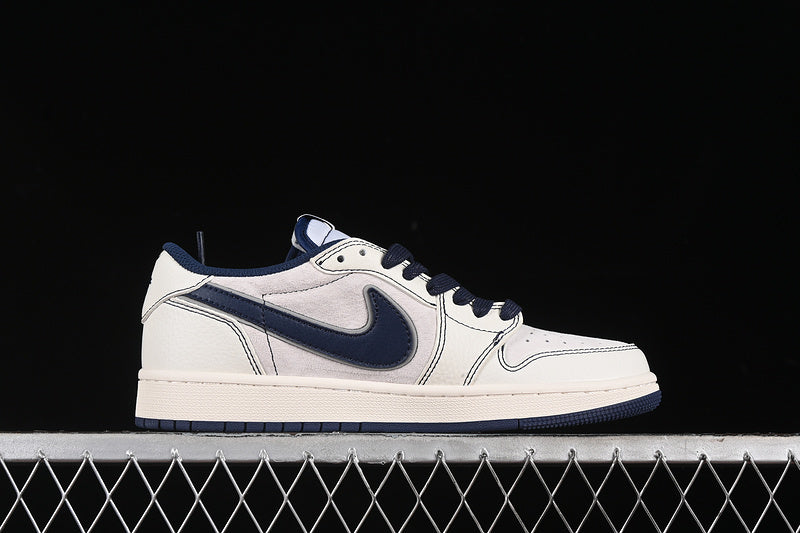 Nike Air Jordan 1 Low OG SP Travis Scott Fragment Design White Blue Sneakers