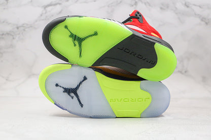 Nike Air Jordan 5 Retro What the Solar Orange Red Yellow Sneakers