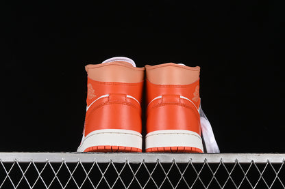 Nike Air Jordan 1 High White Orange Sneakers