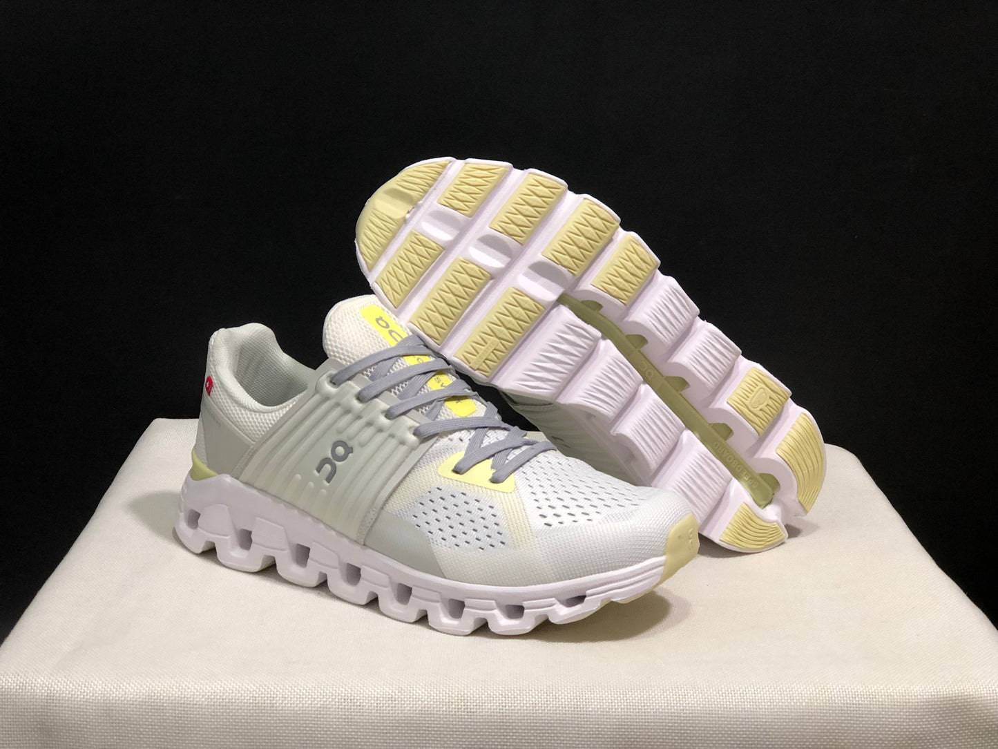On Running Cloudswift Cushioning Running Shoes Ivory White/Milky Yellow