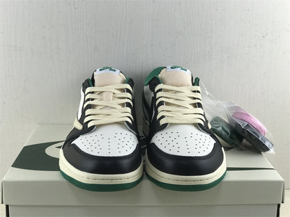 Nike Air Jordan 1 Retro Low Travis Scott White/Black/Green Sneakers