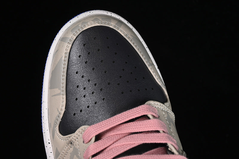 Nike Air Jordan 1 Low Purple Tropical Twist Black Sneakers