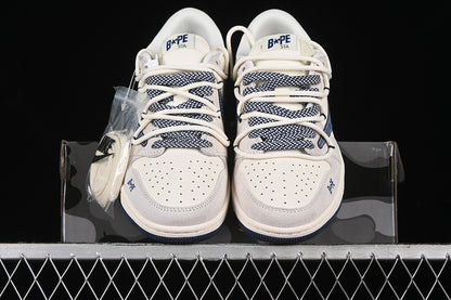 Nike Air Jordan 1 Low Travis Scott Fragment Design BAPE White Grey Blue Red Multicolour Sneakers