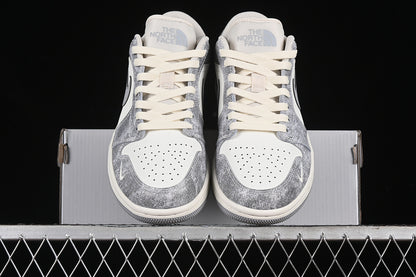 Nike Air Jordan 1 Low White Grey Sneakers