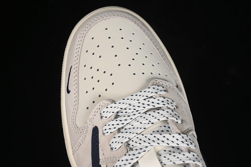 Travis Scott Fragment Design Nike Air Jordan 1 Low Supreme OG SP Blue Beige Grey Sneakers