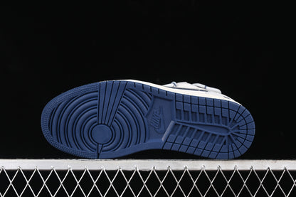 Nike Air Jordan 1 Low BAPE Blue Sole Grey White Sneakers