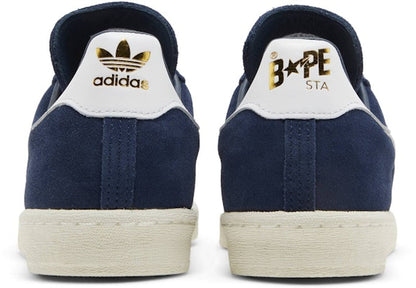 A Bathing Ape Adidas Campus 80s 30th Anniversary Navy Blue ID4770 Lifestyle Shoes