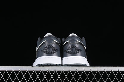 Nike Air Jordan 1 Low Black Sole Dark Grey White Sneakers
