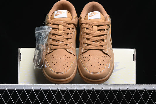 Nike Air Jordan 1 Low Wheat Color Brown Sneakers