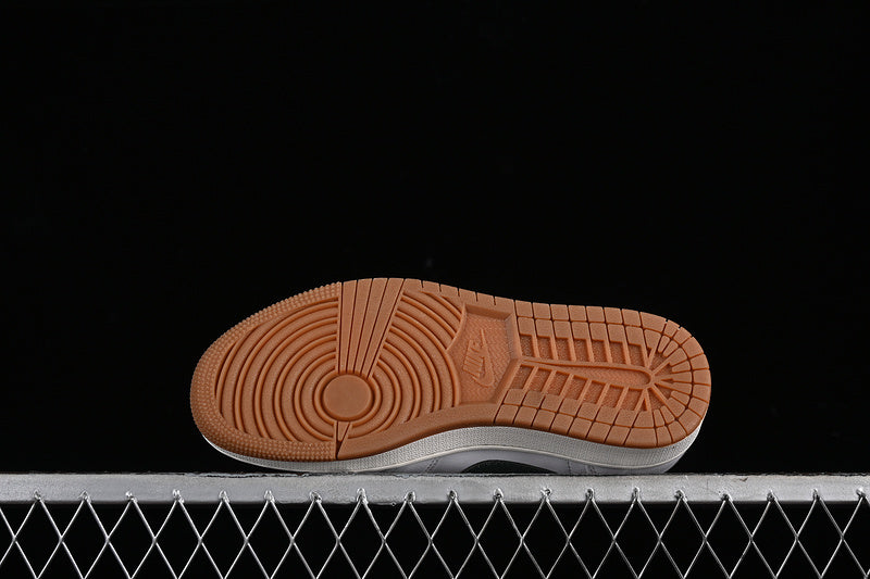 Nike Air Jordan 1 Low Og Brown Sole White Sneakers