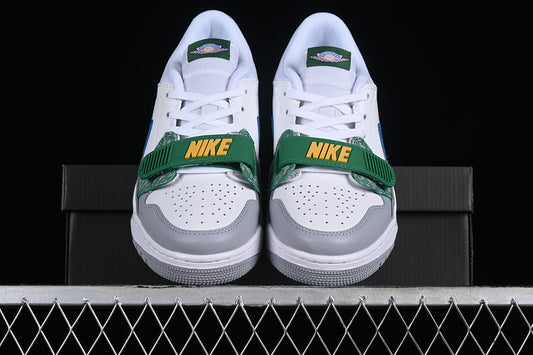 Nike Air Jordan Legacy 312 Low White Wolf Grey Pine Green Sneakers