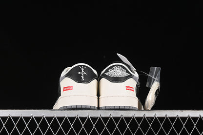 Nike Air Jordan 1 Low OG SP Travis Scott Fragment Design White Grey Black Sneakers